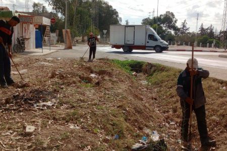 حول تنظيف النقاط السوداء بمنطقة أولاد عبد الله